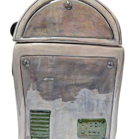 2004 Lefton 2 Piece Lidded Ceramic Candy Dispenser - Picture 4 of 8